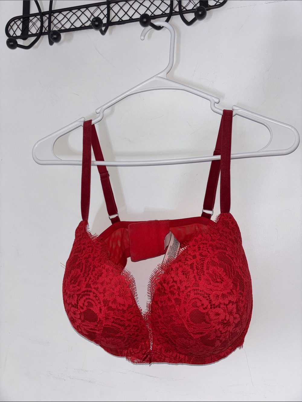 Victoria's Secret Red Lace Push-Up Bra